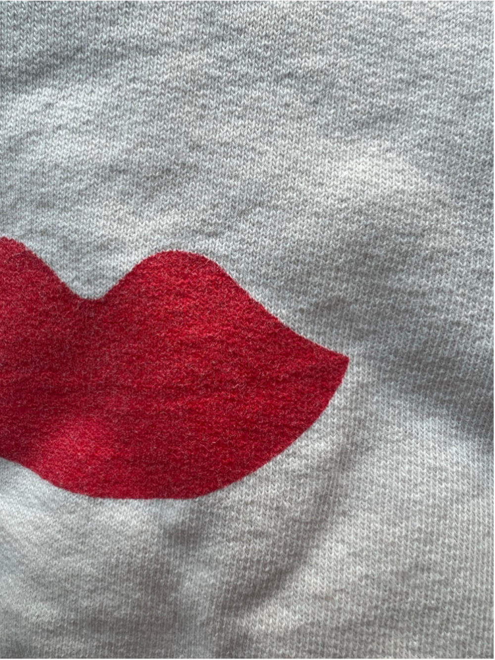 Clare V. Drop Shoulder Lips Sweatshirt M - Picture 14 of 14